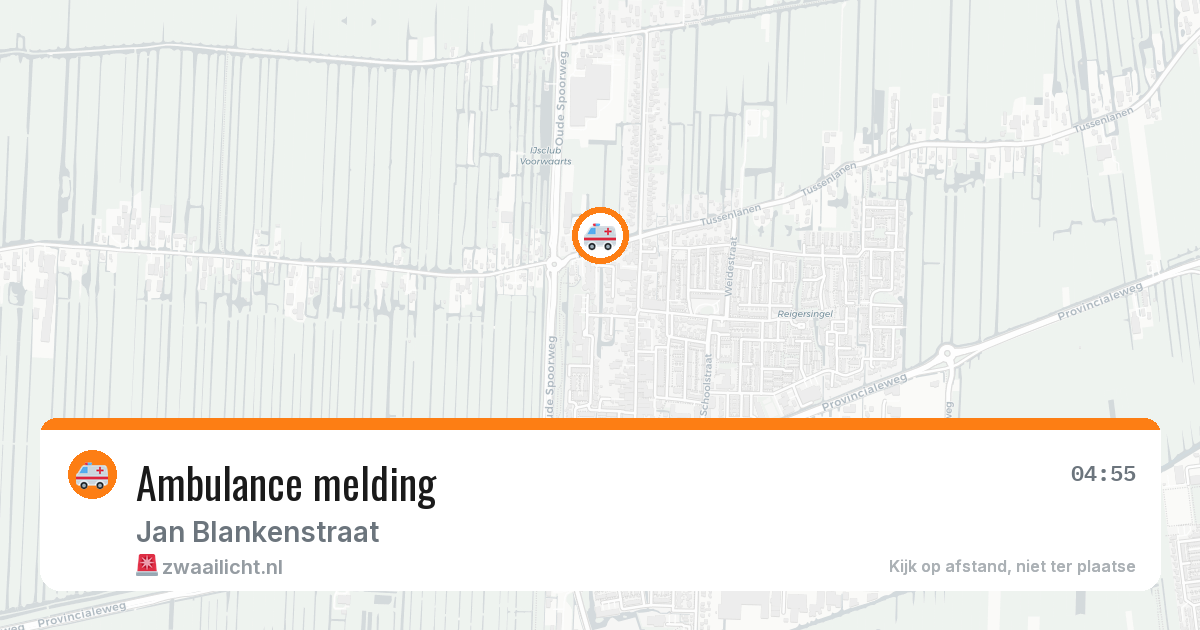 Ambulance melding — 16 mei 2026