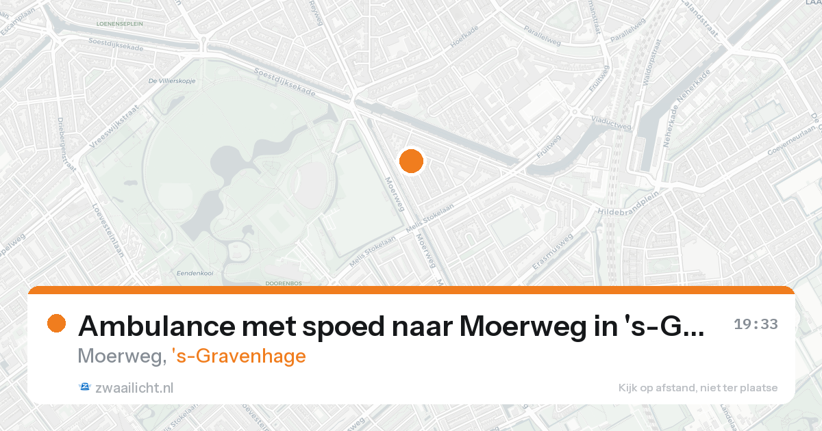 Ambulance met spoed naar Moerweg in 's-Gravenhage — 22 aug 2026