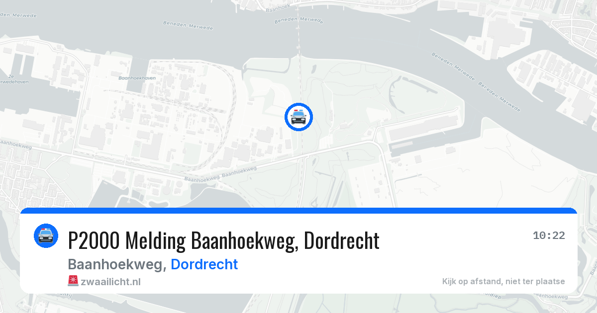 P2000 Melding Baanhoekweg, Dordrecht — 14 aug 2026