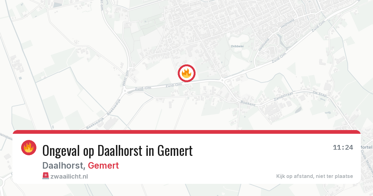 Ongeval op Daalhorst in Gemert — 28 jul 2026