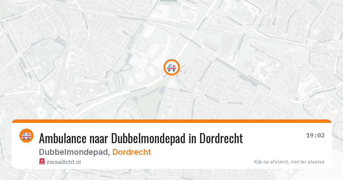 Ambulance naar Dubbelmondepad in Dordrecht — 6 mei 2026