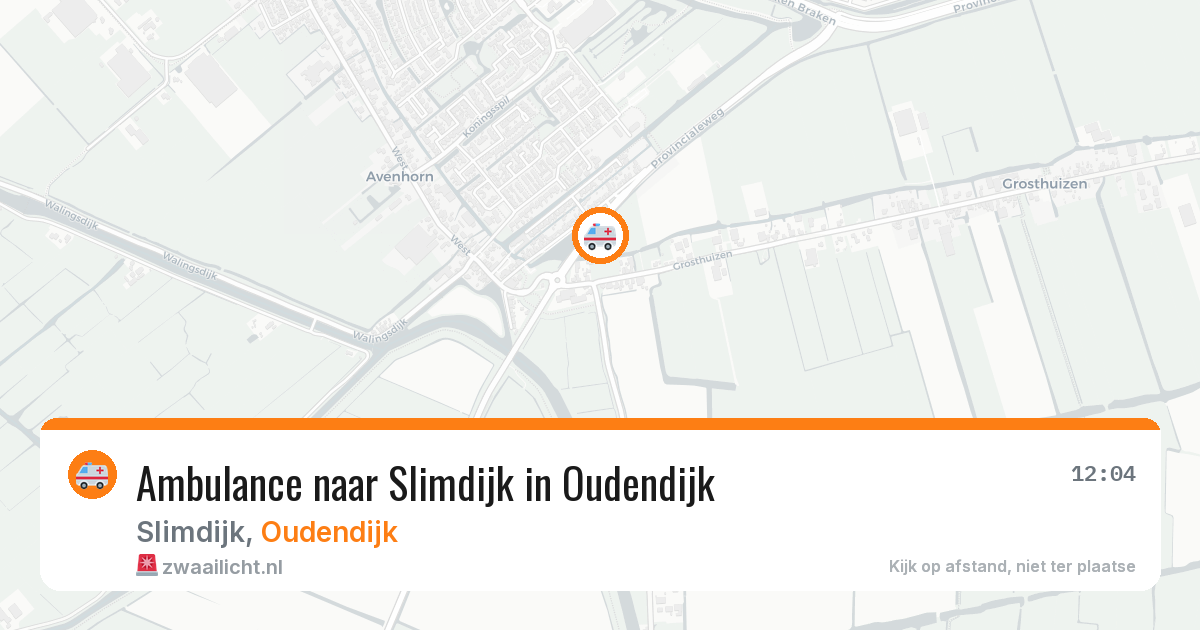 Ambulance naar Slimdijk in Oudendijk — 3 jul 2026