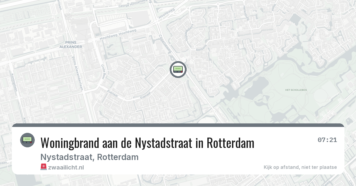 Woningbrand aan de Nystadstraat in Rotterdam — 29 jan 2026