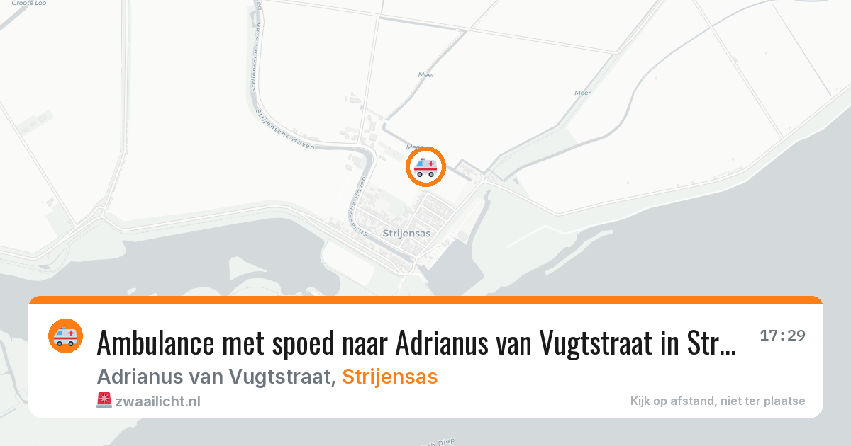 Ambulance met spoed naar Adrianus van Vugtstraat in Strijensas — 29 jan 2026