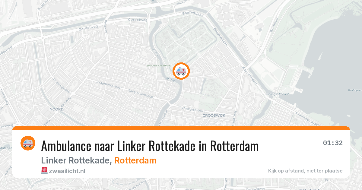 Ambulance naar Linker Rottekade in Rotterdam — 1 apr 2026