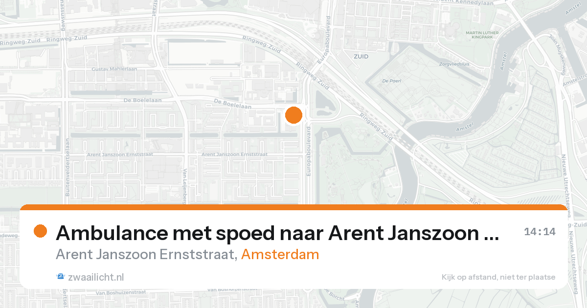 Ambulance met spoed naar Arent Janszoon Ernststraat in Amsterdam — 30 jan 2026