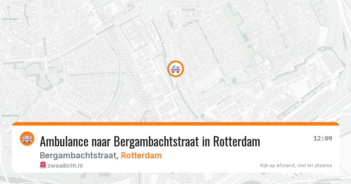 Ambulance naar Bergambachtstraat in Rotterdam — 8 aug 2026