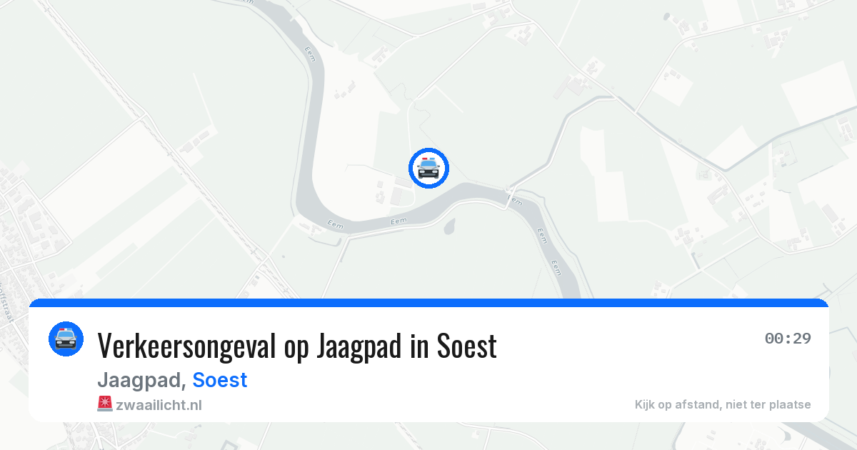 Verkeersongeval op Jaagpad in Soest — 5 apr 2026