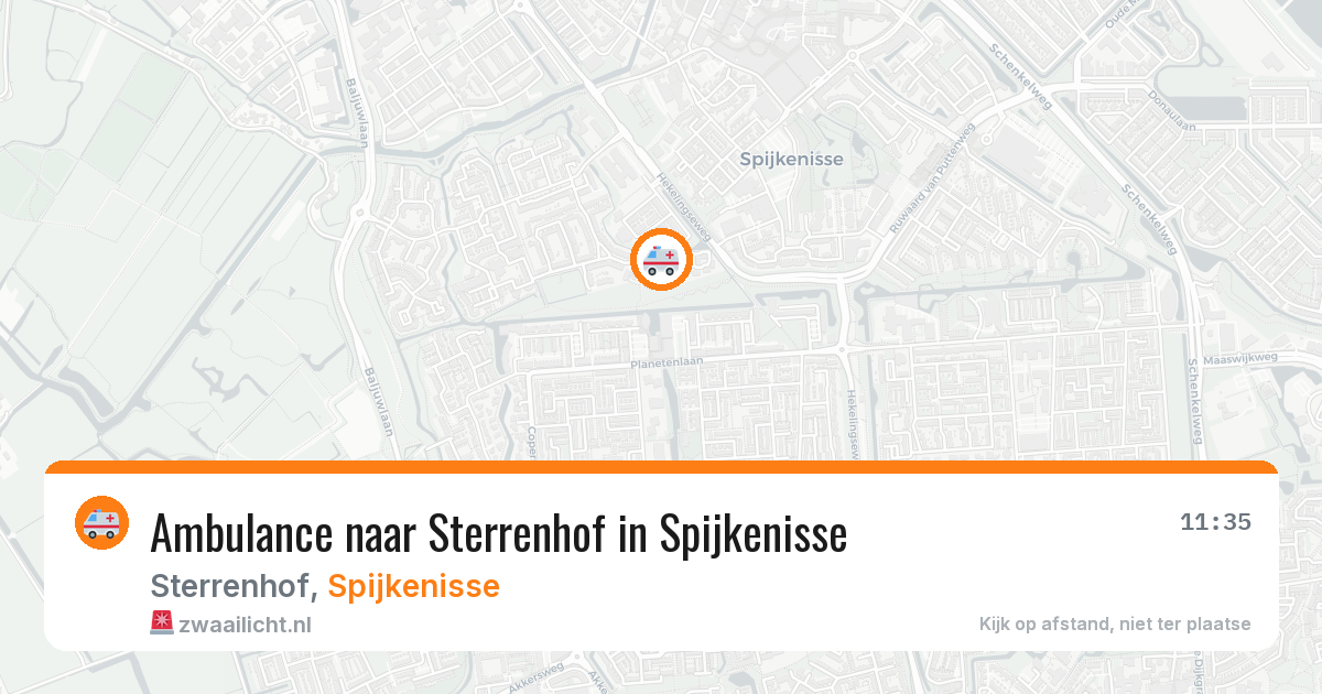 Ambulance naar Sterrenhof in Spijkenisse — 6 jul 2026