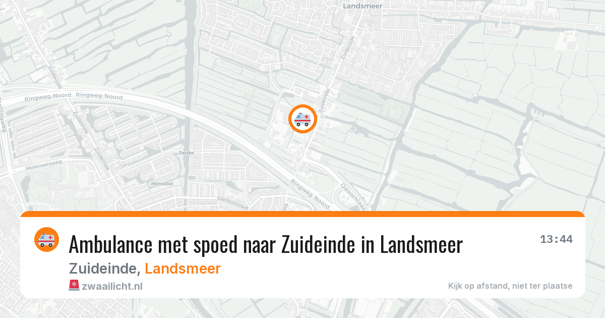 Ambulance met spoed naar Zuideinde in Landsmeer — 19 jan 2026