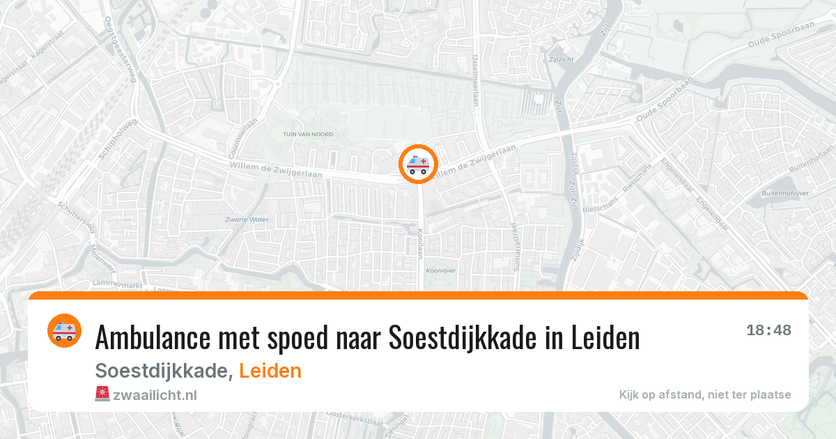 Ambulance met spoed naar Soestdijkkade in Leiden — 29 mei 2026