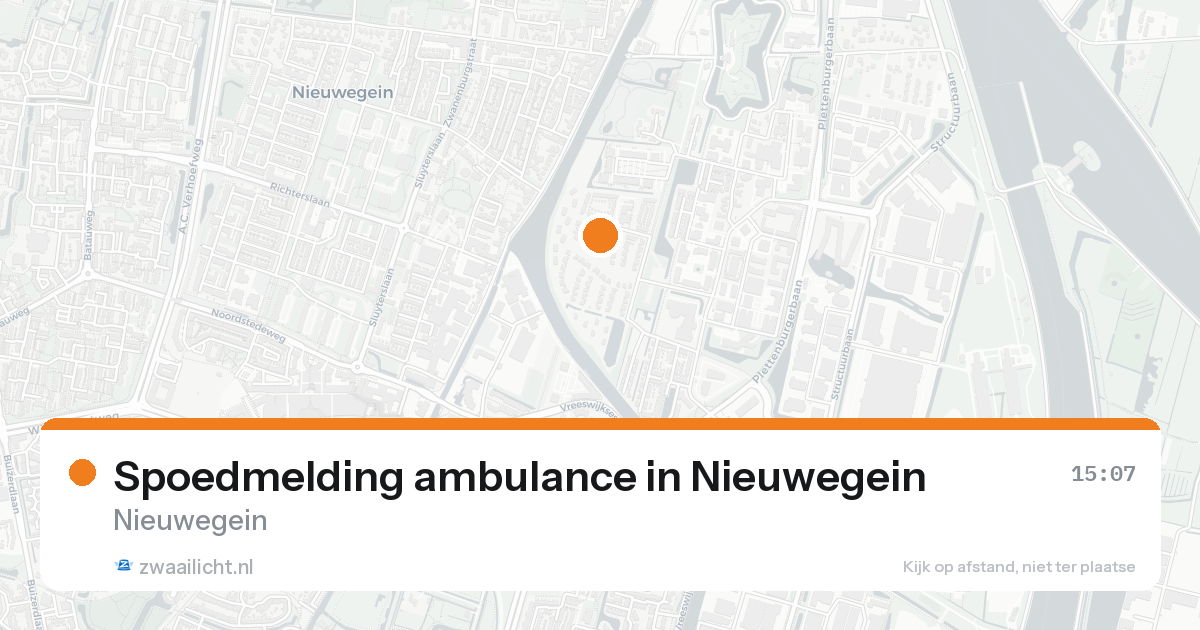 Spoedmelding ambulance in Nieuwegein — 15 aug 2026