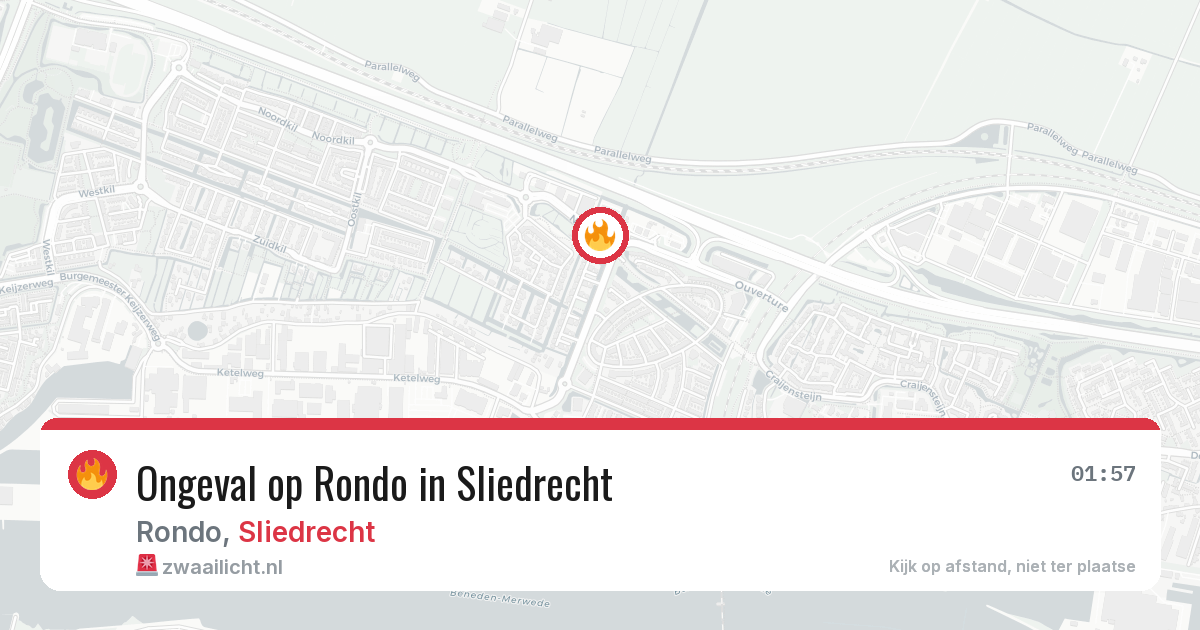 Ongeval op Rondo in Sliedrecht — 7 aug 2026