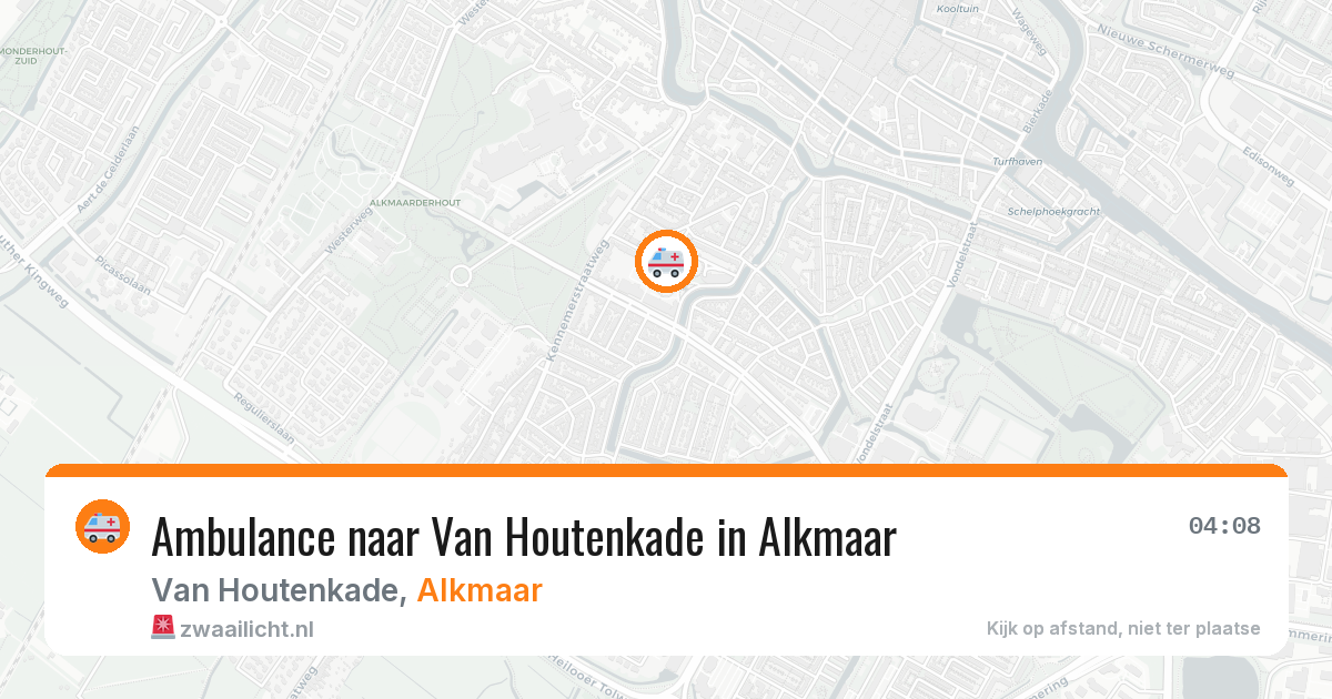Ambulance naar Van Houtenkade in Alkmaar — 12 aug 2026