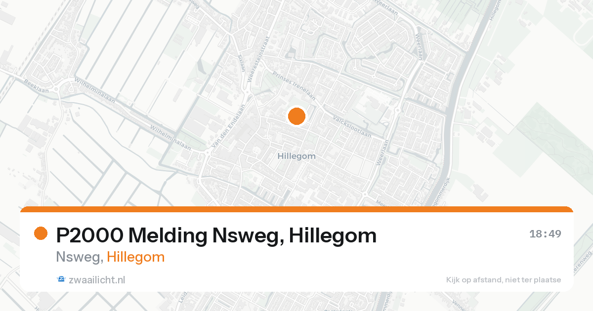 P2000 Melding Nsweg, Hillegom — 15 jun 2026