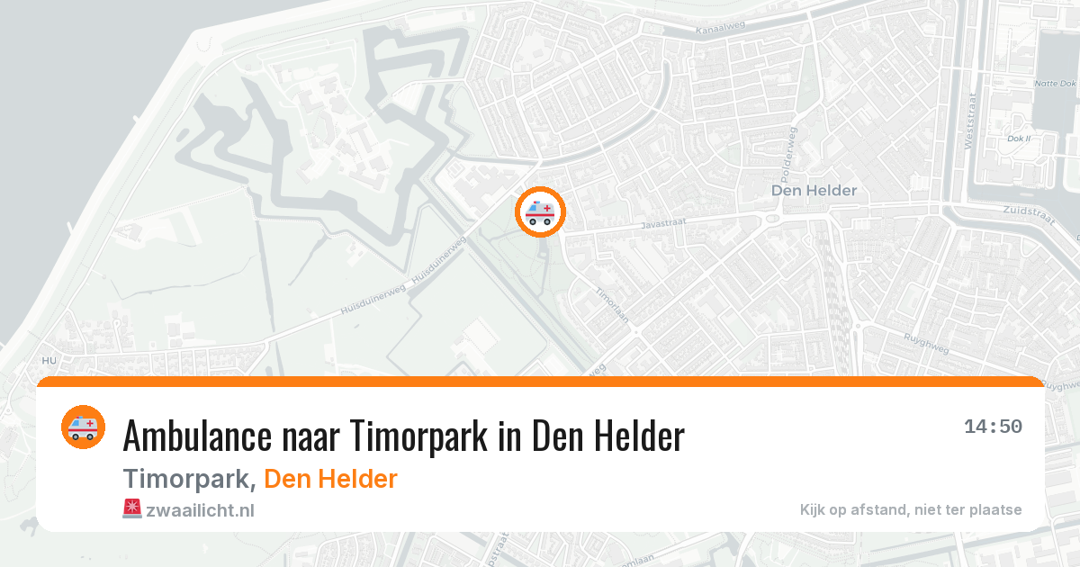 Ambulance naar Timorpark in Den Helder — 24 jul 2026