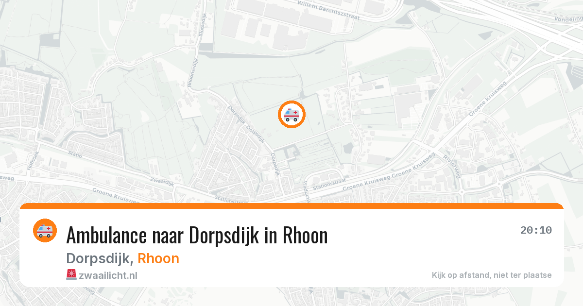 Ambulance naar Dorpsdijk in Rhoon — 19 mei 2026
