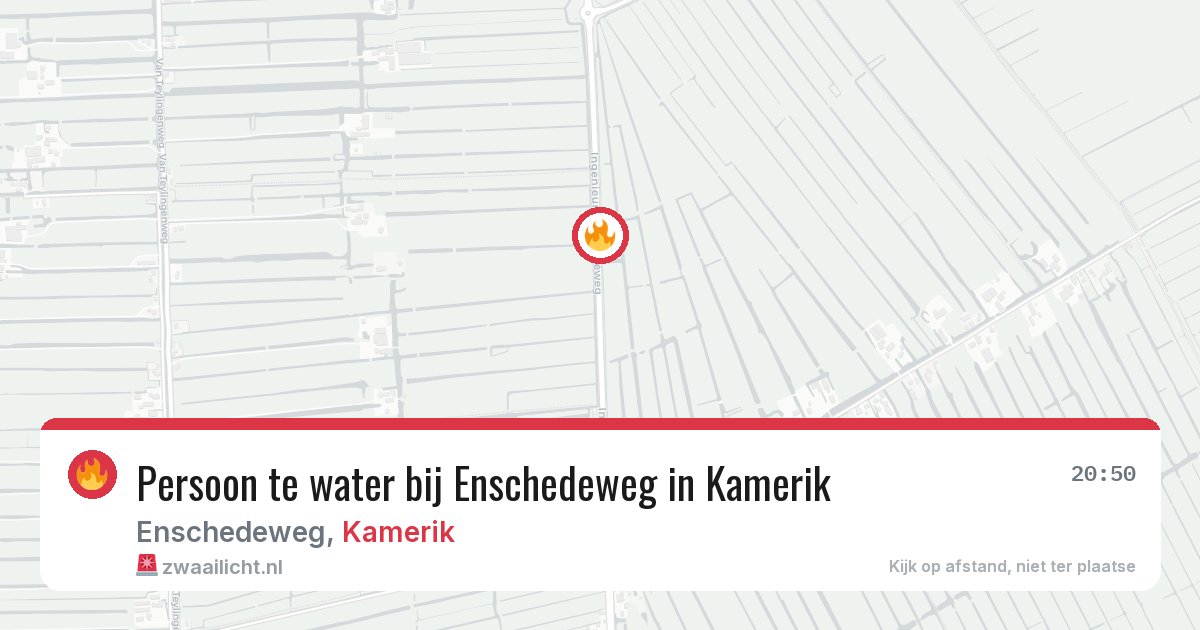 Persoon te water bij Enschedeweg in Kamerik — 10 aug 2026