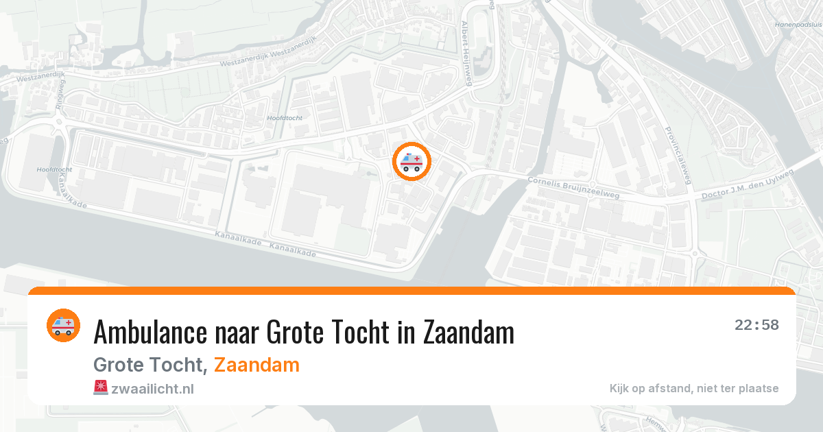 Ambulance naar Grote Tocht in Zaandam — 12 apr 2026