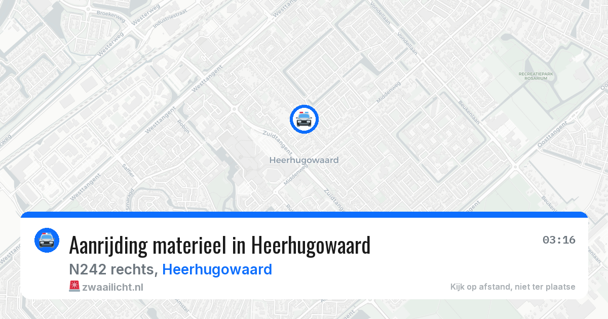 Aanrijding materieel in Heerhugowaard — 11 jun 2026