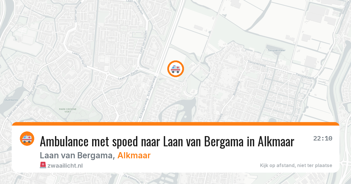 Ambulance met spoed naar Laan van Bergama in Alkmaar — 17 apr 2026
