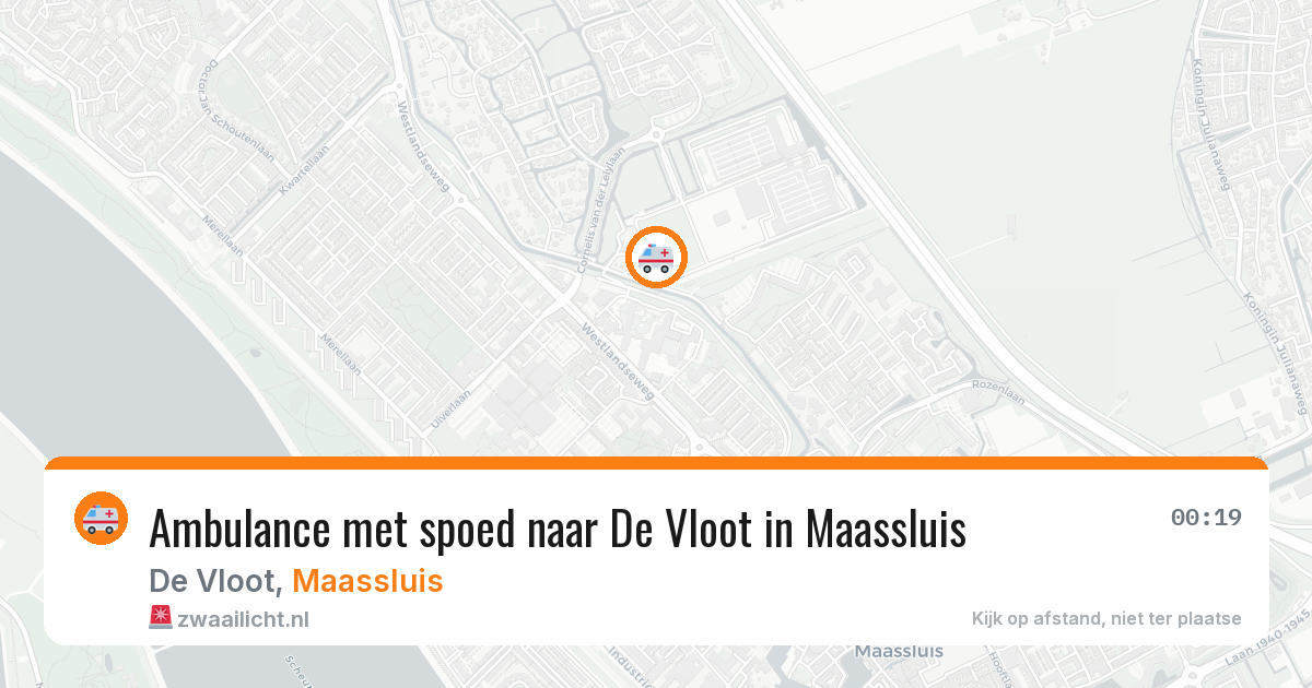 Ambulance met spoed naar De Vloot in Maassluis — 2 apr 2026