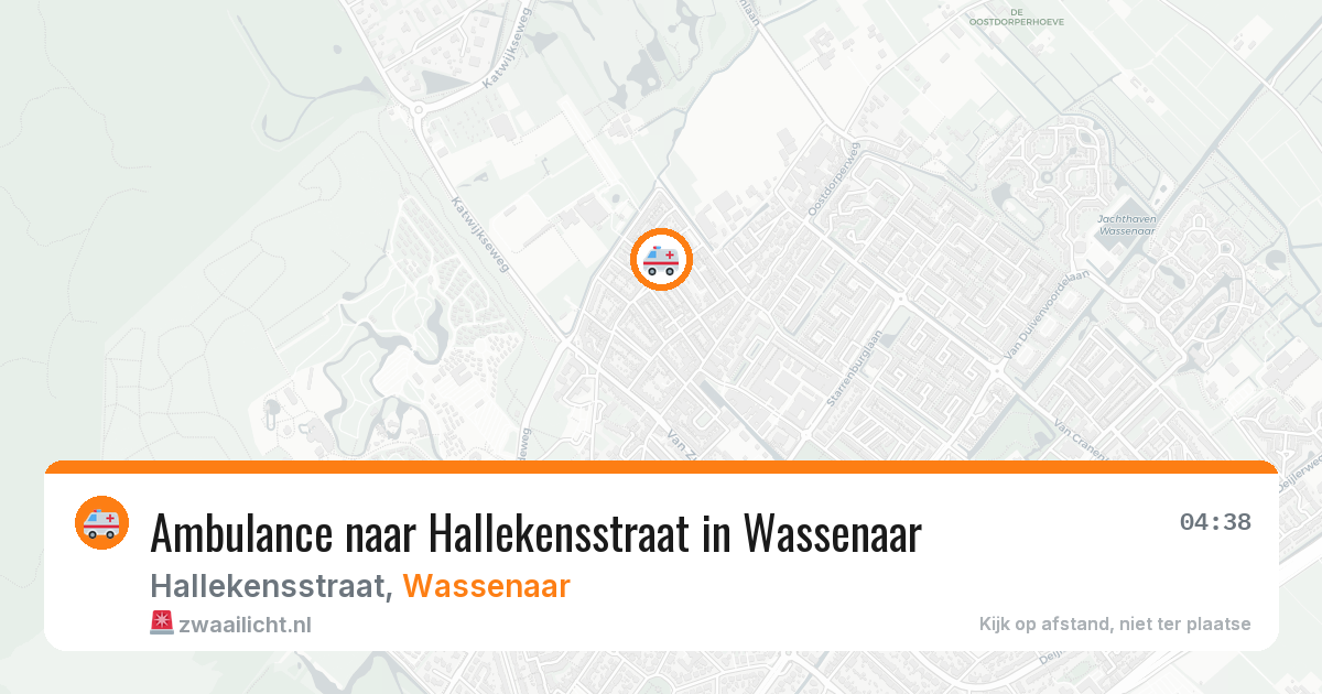 Ambulance naar Hallekensstraat in Wassenaar — 20 mei 2026