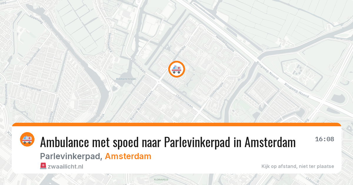 Ambulance met spoed naar Parlevinkerpad in Amsterdam — 30 mei 2026
