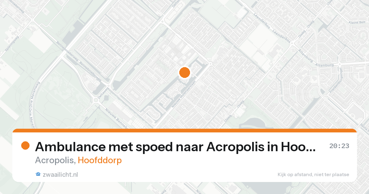 Ambulance met spoed naar Acropolis in Hoofddorp — 31 jan 2026