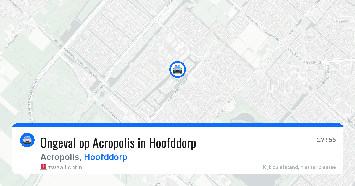 Ongeval op Acropolis in Hoofddorp — 25 mrt 2026