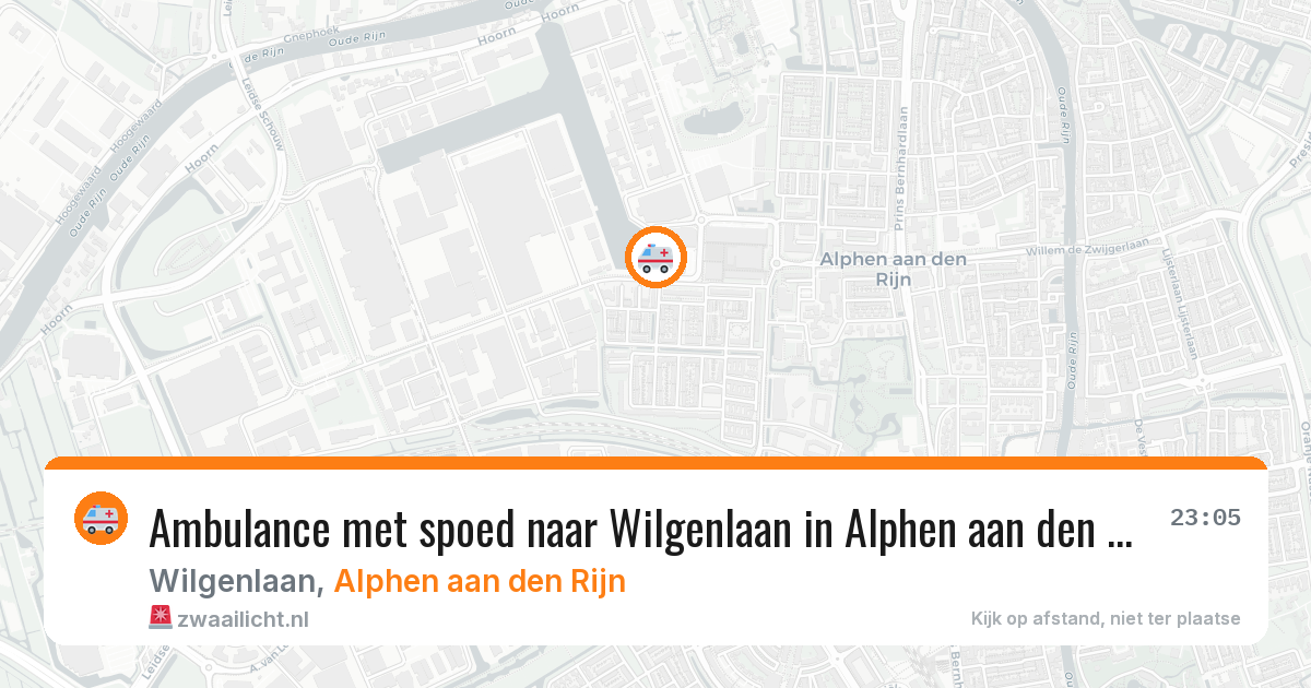 Ambulance met spoed naar Wilgenlaan in Alphen aan den Rijn — 28 jan 2026