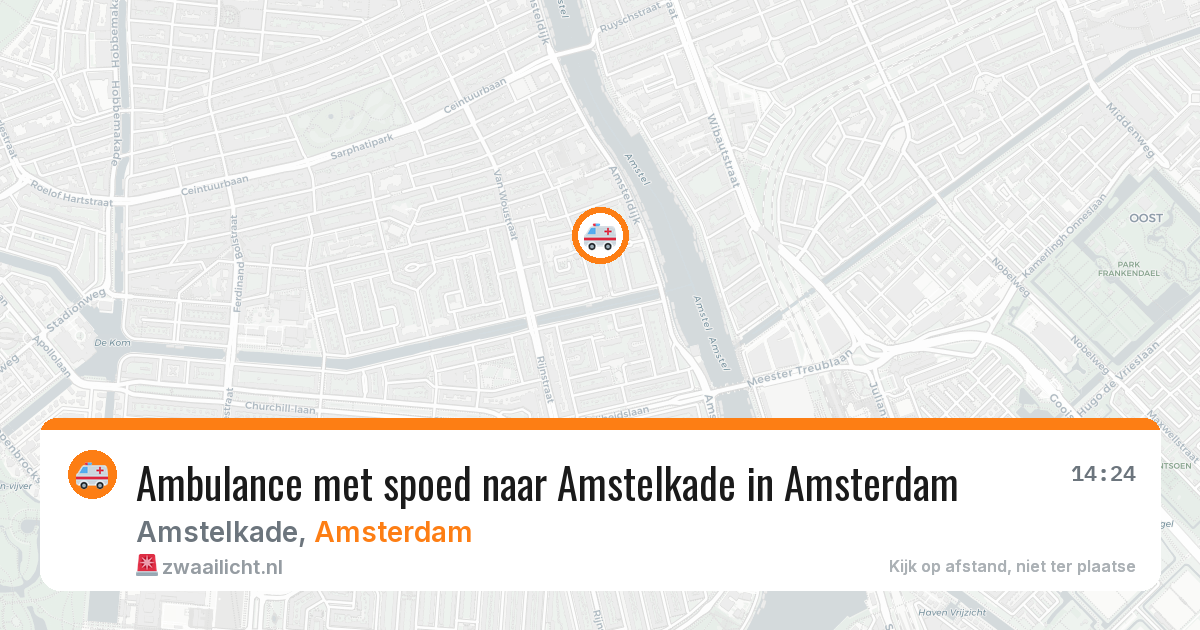 Ambulance met spoed naar Amstelkade in Amsterdam — 29 jan 2026