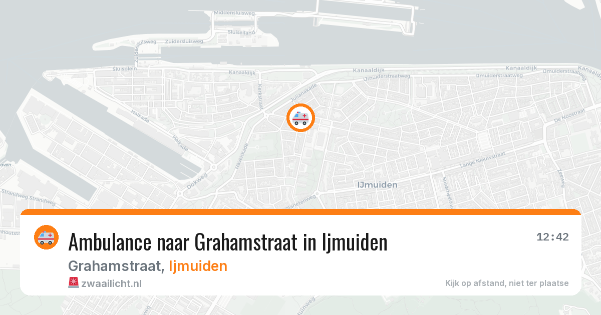 Ambulance naar Grahamstraat in Ijmuiden — 29 apr 2026