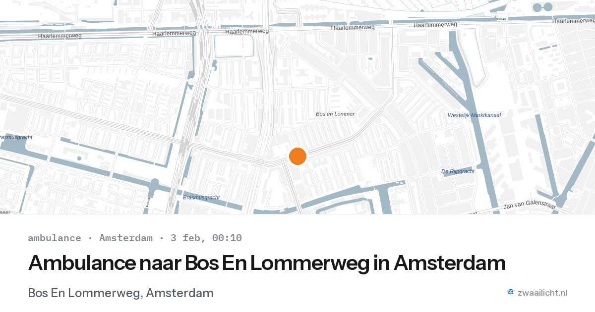 Ambulance naar Bos En Lommerweg in Amsterdam — 2 feb 2026