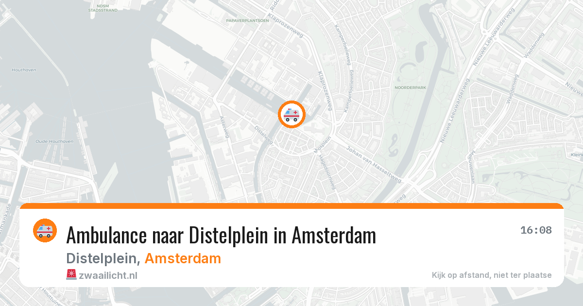 Ambulance naar Distelplein in Amsterdam — 8 mei 2026