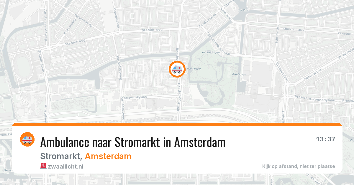 Ambulance naar Stromarkt in Amsterdam — 13 aug 2026