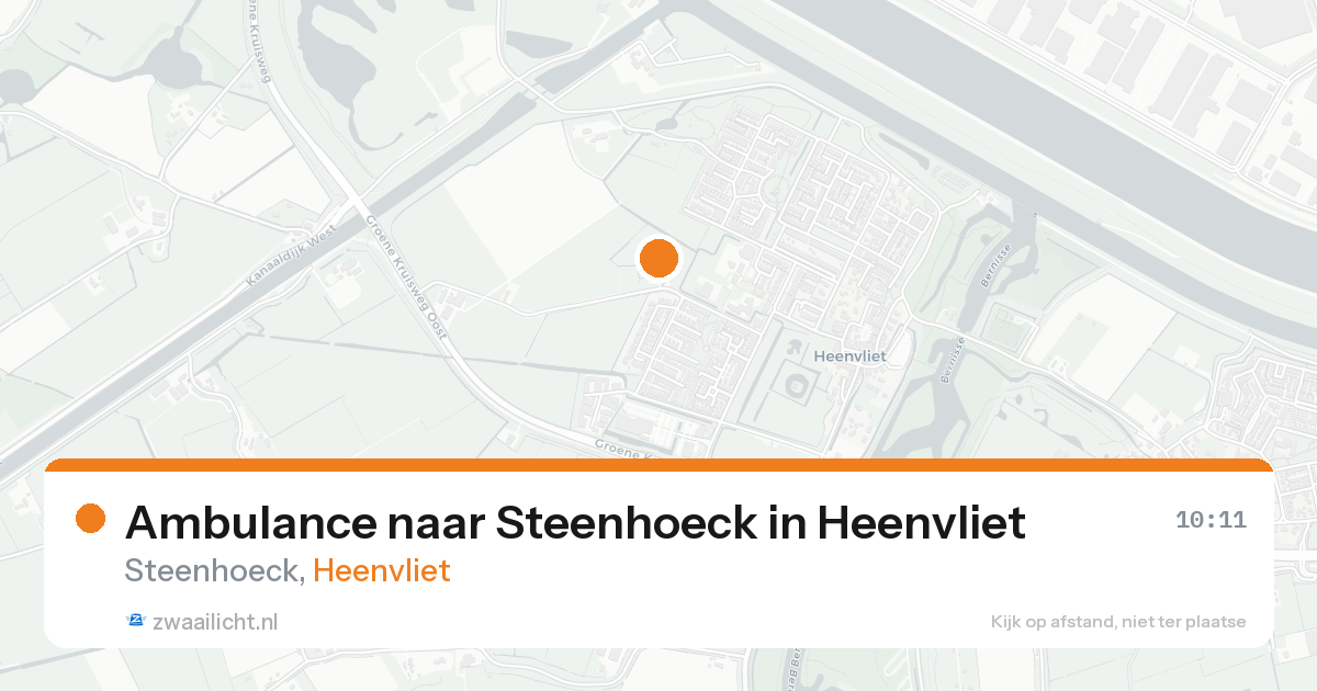 Ambulance naar Steenhoeck in Heenvliet — 18 aug 2026