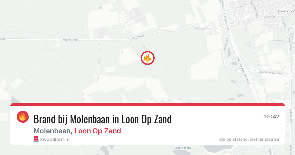 Brand bij Molenbaan in Loon Op Zand — 28 jun 2026