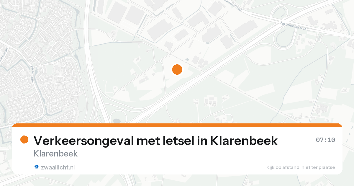 Verkeersongeval met letsel in Klarenbeek — 23 aug 2026