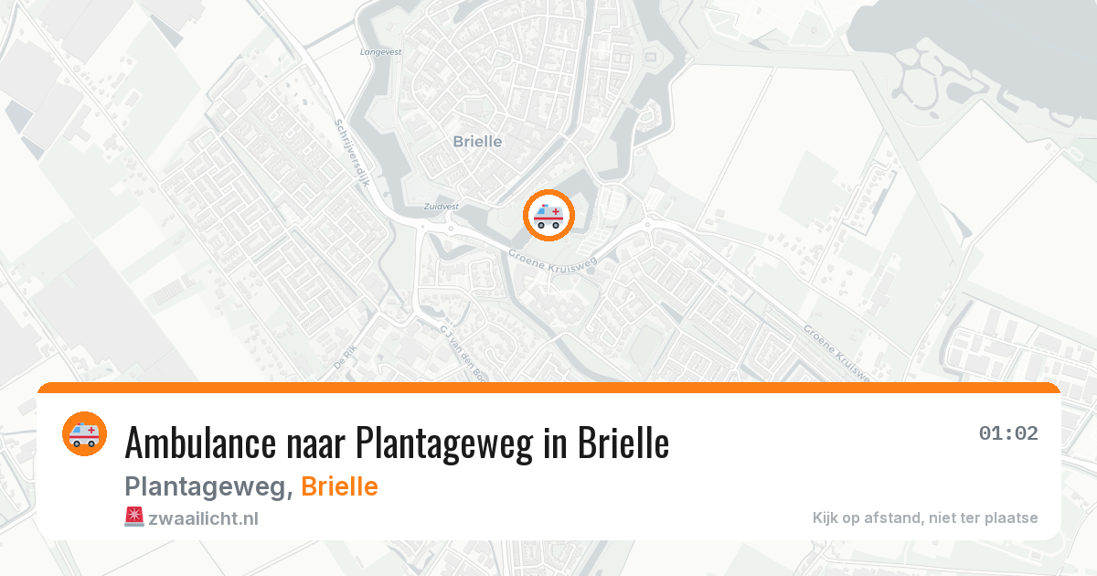 Ambulance naar Plantageweg in Brielle — 29 jan 2026