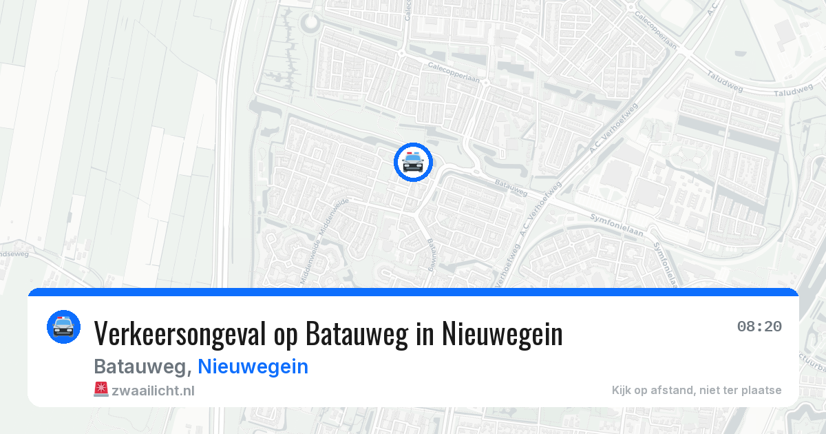 Verkeersongeval op Batauweg in Nieuwegein — 16 apr 2026