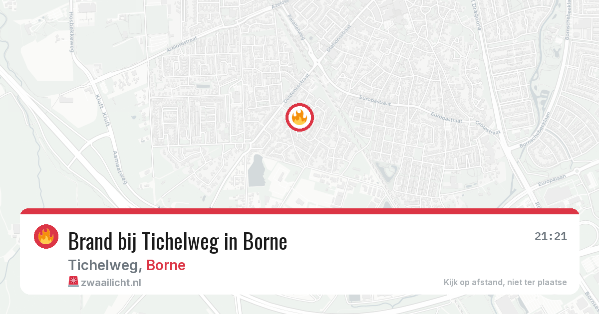 Brand bij Tichelweg in Borne — 27 apr 2026