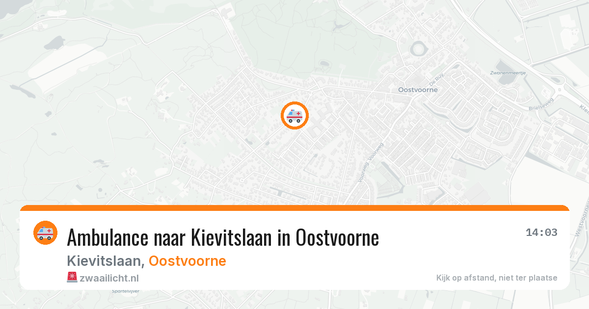 Ambulance naar Kievitslaan in Oostvoorne — 30 jul 2026