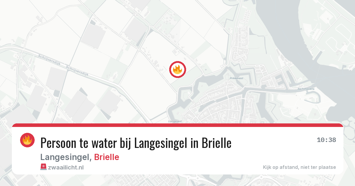 Persoon te water bij Langesingel in Brielle — 18 jun 2026