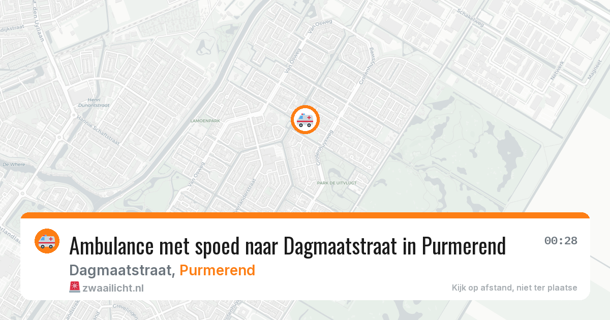 Ambulance met spoed naar Dagmaatstraat in Purmerend — 24 jan 2026