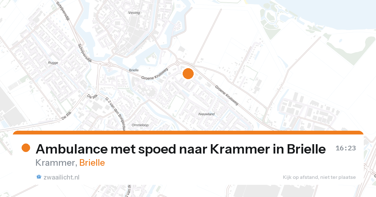 Ambulance met spoed naar Krammer in Brielle — 28 aug 2026
