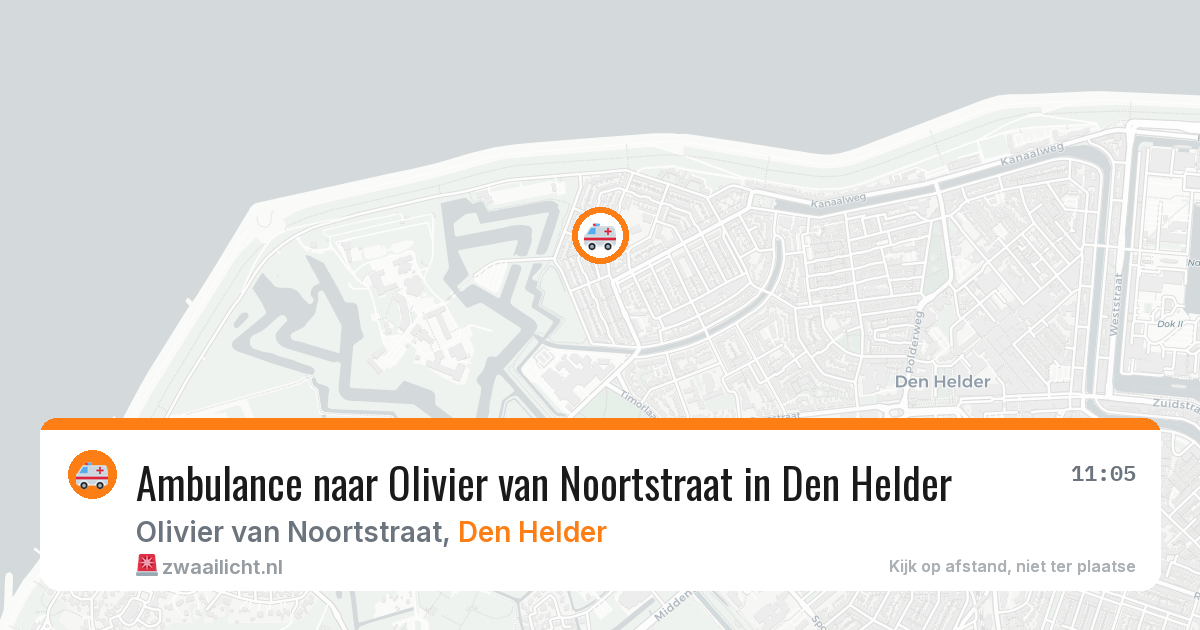 Ambulance naar Olivier van Noortstraat in Den Helder — 22 mrt 2026
