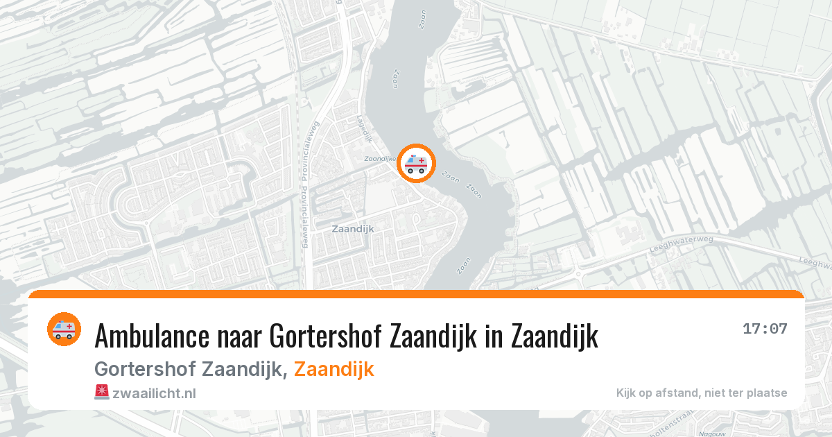 Ambulance naar Gortershof Zaandijk in Zaandijk — 8 mei 2026