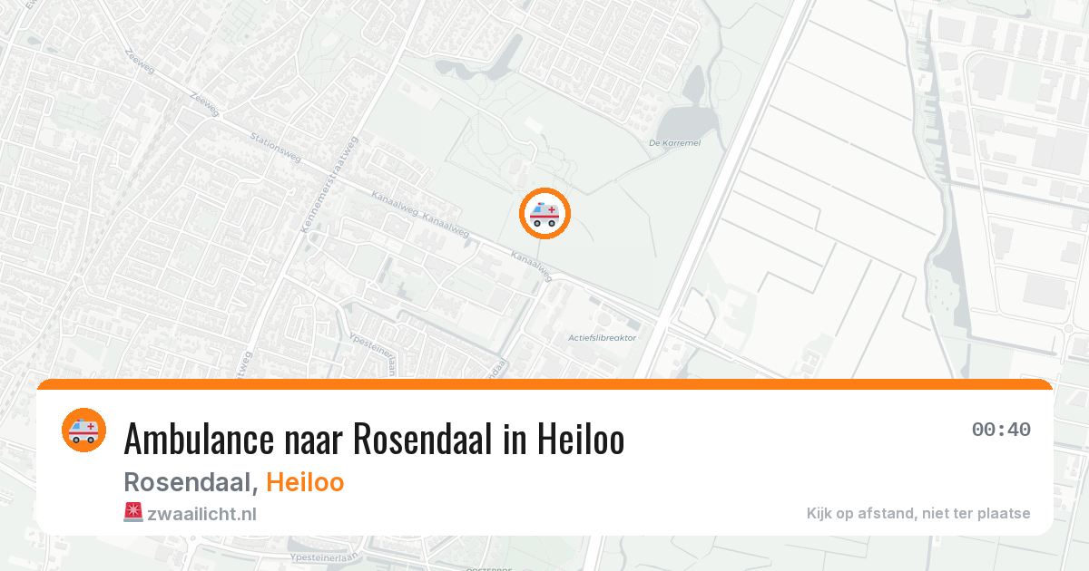 Ambulance naar Rosendaal in Heiloo — 24 apr 2026
