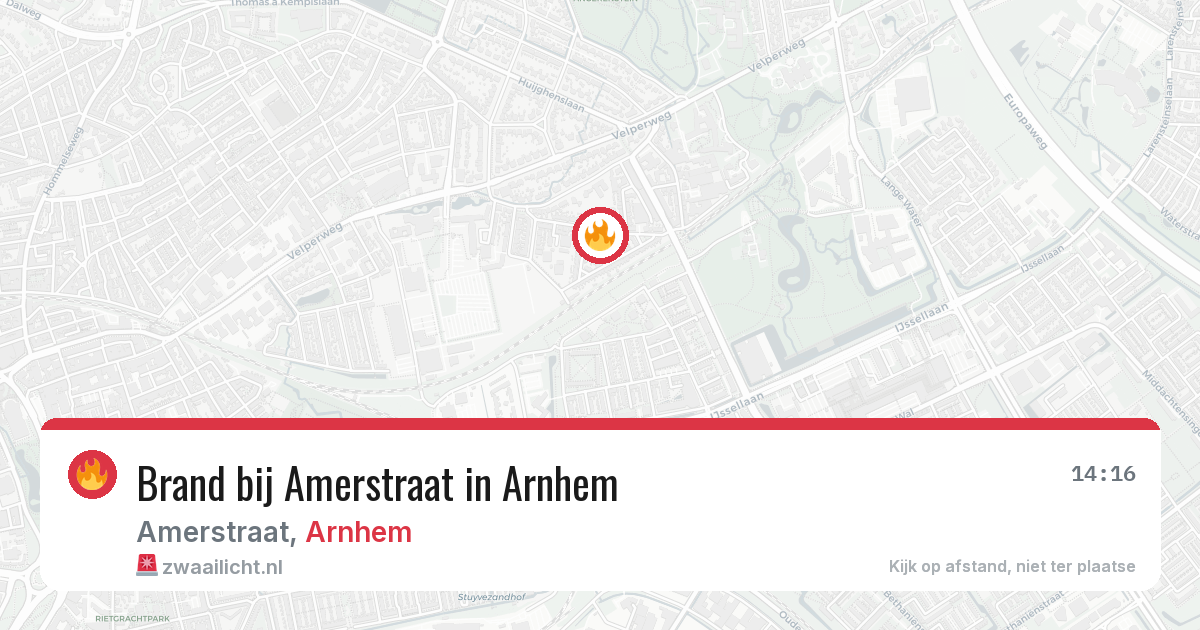 Brand bij Amerstraat in Arnhem — 4 jul 2026